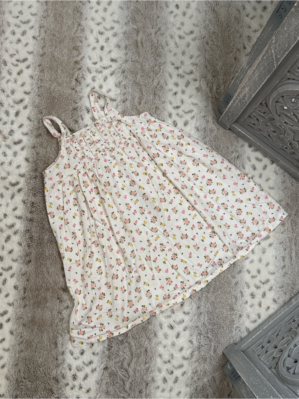Petit Plume white floral nightgown girl 5T cottagecore angelic loungewear Summer